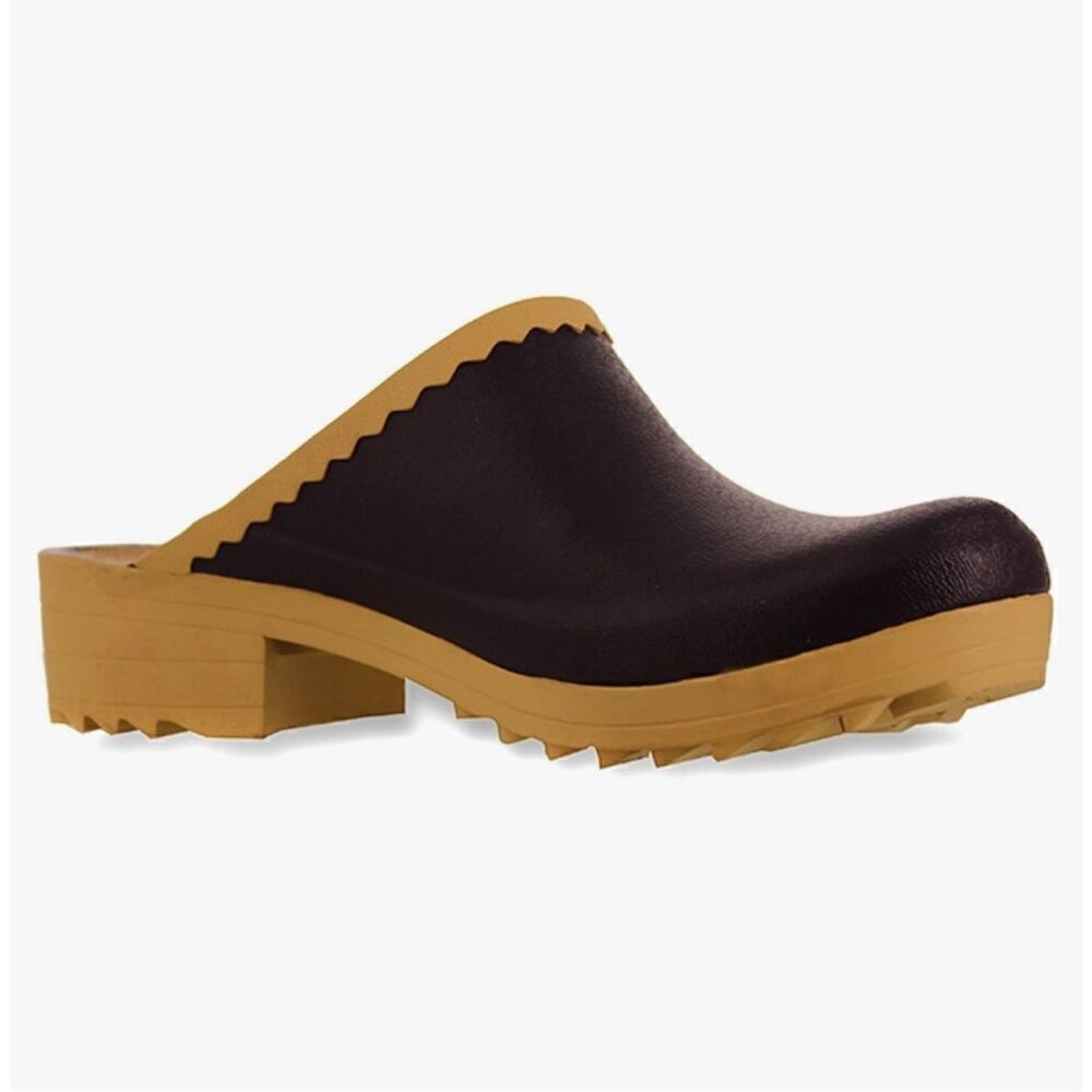 Sanita NEW size 35 (US 4) waterproof black Swedish clogs/ mules - raining cats a